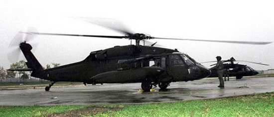 Two UH-60 Black Hawks