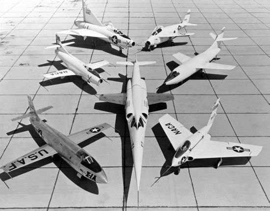 NACA research fleet circa late 1950s