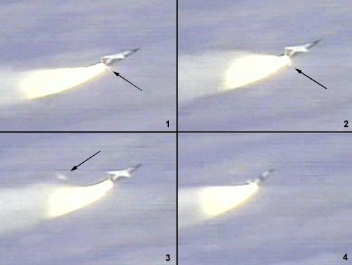 Pegasus booster tail fin failure