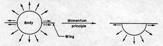 Derivation of hypersonic body shape using momentum principle