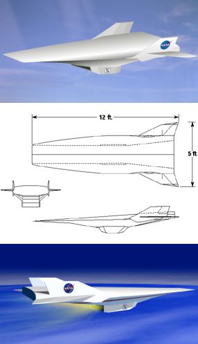X-43 Hyper-X scramjet test aircraft
