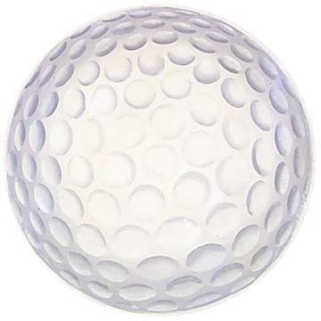 The dimples of a typical golf ball