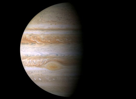 Jupiter photographed during the Cassini flyby