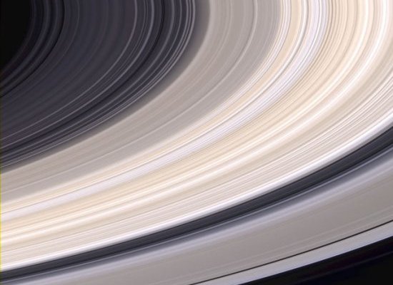 Close-up view of Saturn's rings taken by Cassini