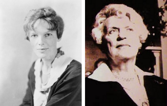 Amelia Earhart and Irene Bolam
