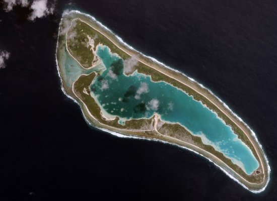 Satellite photo of Nikumaroro