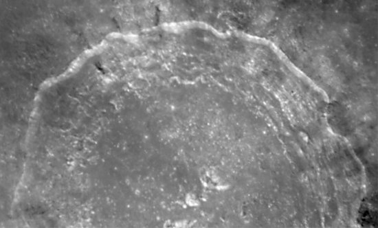 Close-up view of the crater Copernicus taken by Hubble's Wide Field Planetary Camera 2
