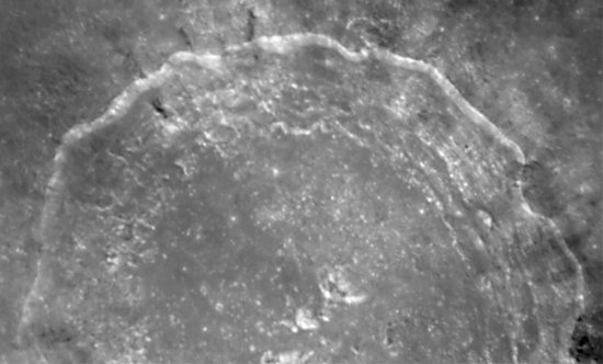 Close-up view of the crater Copernicus taken by Hubble's Wide Field Planetary Camera 2