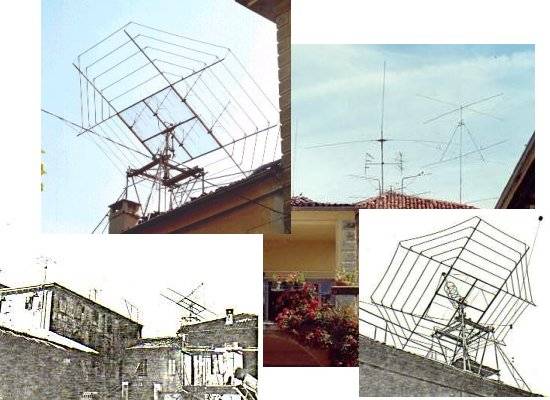 Roof antennas at the Torre Bert listening post