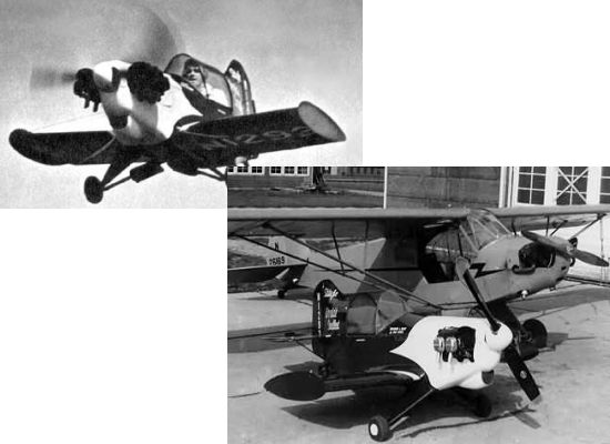 Stits Junior compared to a Taylorcraft L-2