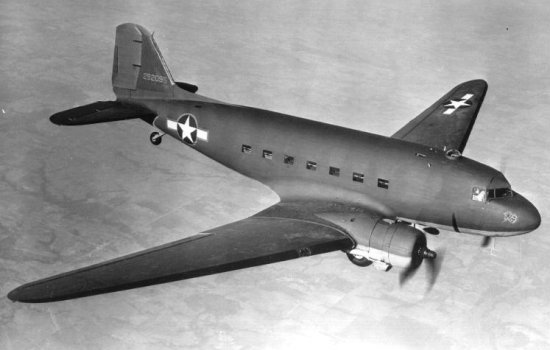 C-47 Skytrain, military version of the DC-3