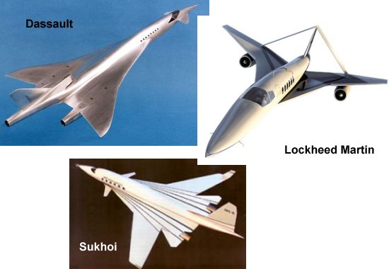 Supersonic business jet concepts