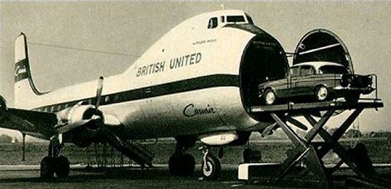 Early Carvair used by British United as a car ferry