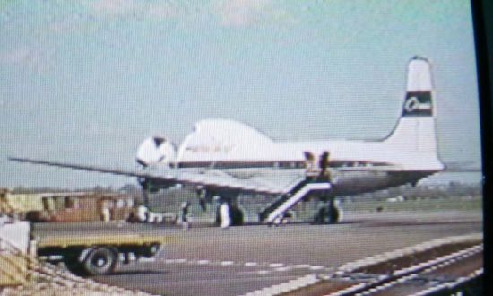 Screen grab of the mystery plane from 'Goldfinger'