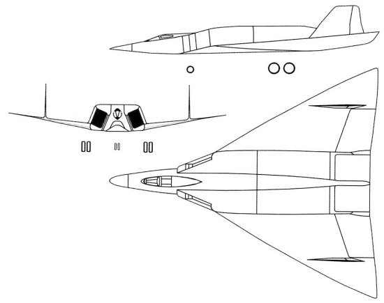 Conceptual diagram of the Convair Kingfish