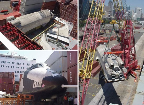 Analog Buran disassembled for transport to Australia