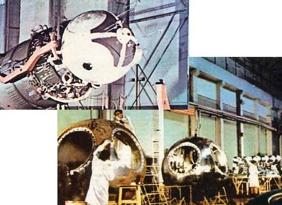 Vostok capsules being assembled