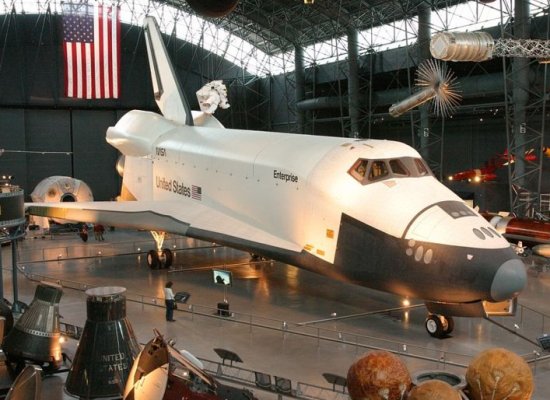 Enterprise displayed at the National Air & Space Museum