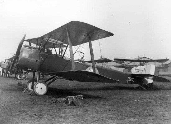 Sopwith 1½ Strutter carrying Britain's first synchronized gun
