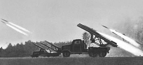 Soviet Katyusha rockets and their launchers