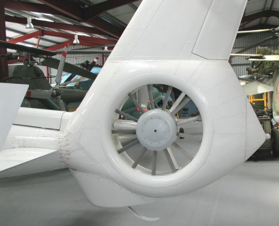 Fenestron tail rotor of the Eurocopter Dauphin