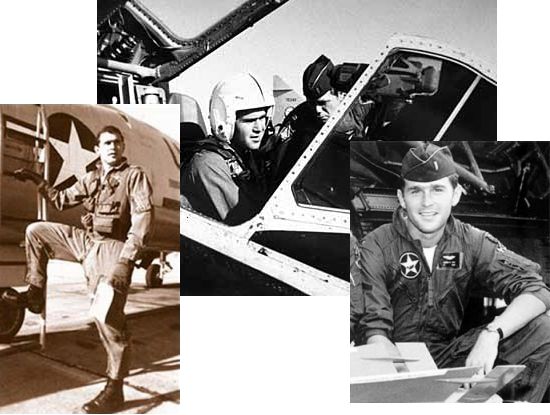 George W. Bush during his service with the Air National Guard