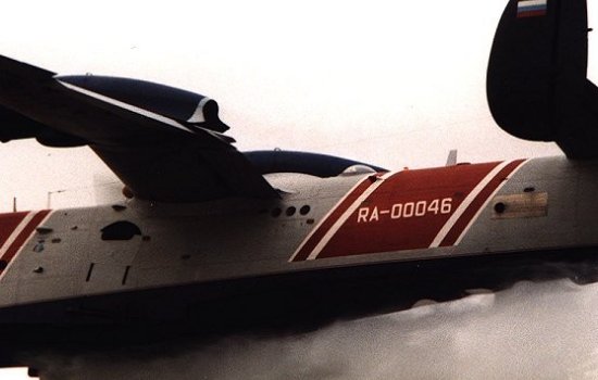 Be-12 amphibious firefighting plane with the Russian registration RA-00046