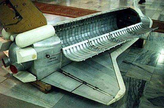 BOR sub-scale aerodynamic model of Buran