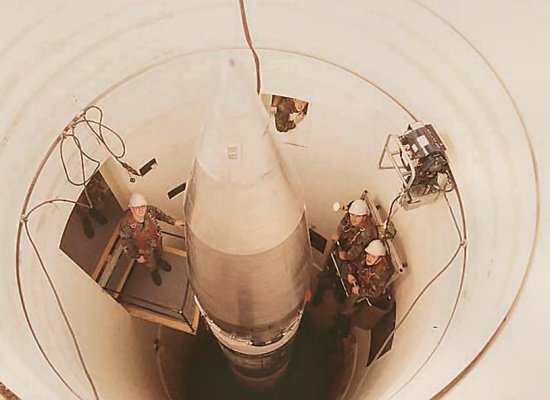 Maintaining a Minuteman missile in its silo